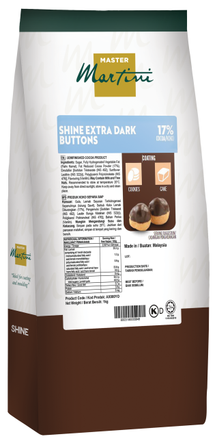Shine 深黑巧克力鈕扣