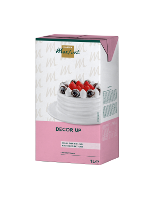 Master Martini Decor Up 1公升裝，無糖鮮奶油，適用於蛋糕內餡與裝飾