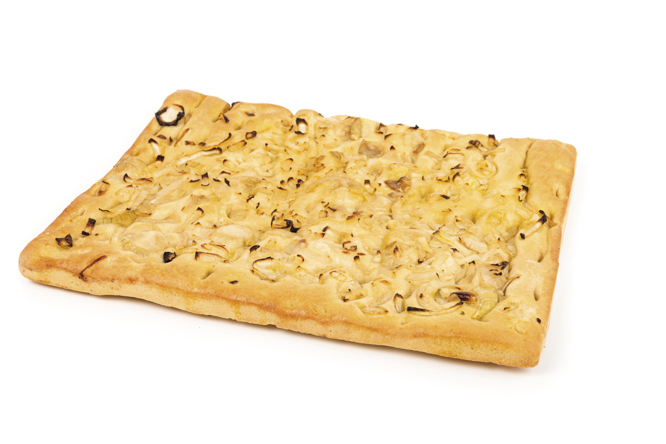 focaccia del fornaio con cipolle